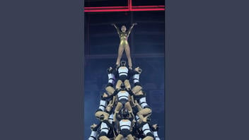 Fact Check: FAKE Video Shows Gymnasts Forming Very Tall Human Pyramid In 10 Seconds -- It Is AI
