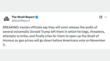 Fact Check: Iranian Officials Did NOT Promise To Release Audio Of Trump Begging Them To Open Strait Of Hormuz So Gas Prices Lower Before Midterms -- Satire Post