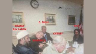 Fact Check: FAKE Photo Shows Bush, Cheney, Rumsfeld And Bin Laden Together -- Edited Version Of Pentagon Image