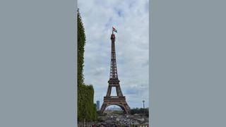 Fact Check: FAKE Video Shows Palestinian And Jordanian Flags On Top Of The Eiffel Tower In Paris -- It Is Digitally Fabricated