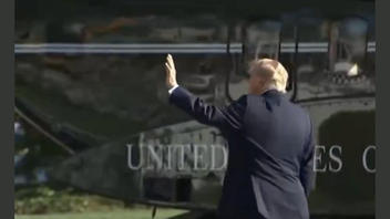 Fact Check: Video Does NOT Prove Trump Waved To Nobody Before Boarding Marine One -- People Are Outside Camera View