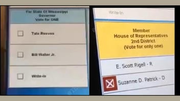 Fact Check: Video Does NOT Show Touchscreen Voting Machine Selecting Wrong Candidate From The 2026 Election -- Clips Are From 2014 And 2019