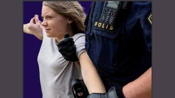 Fact Check: Greta Thunberg Was NOT Arrested In Rome For Throwing Confetti In Fountain At St. Peter's Square -- Photo Is From 2023 Sweden Arrest