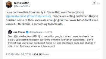 What We Know About Claims That Early Voters' Ballots Were Switched in States Including Florida, Ohio, South Carolina, Tennessee, Texas