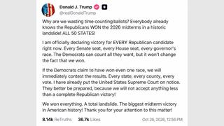 Fact Check: Trump Did NOT Post To Truth Social Already Declaring Victory In The Midterms And Saying Counting Ballots Is 'Wasting Time'