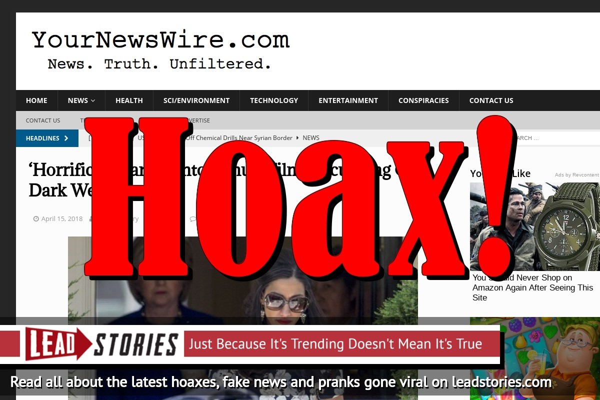Fake News: Horrific "#Frazzledrip" Hillary Clinton Snuff Film NOT Circulating On Dark Web | Lead