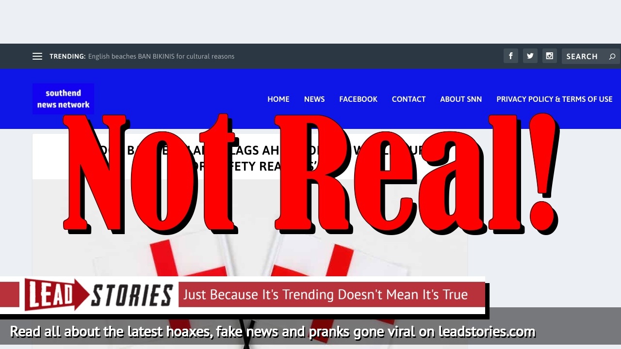 Fake News: School Did NOT Ban England Flags Ahead Of The World Cup For Safety Reasons