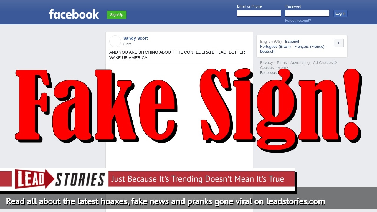 Fake news no sign outside michigan mosque about advancement of