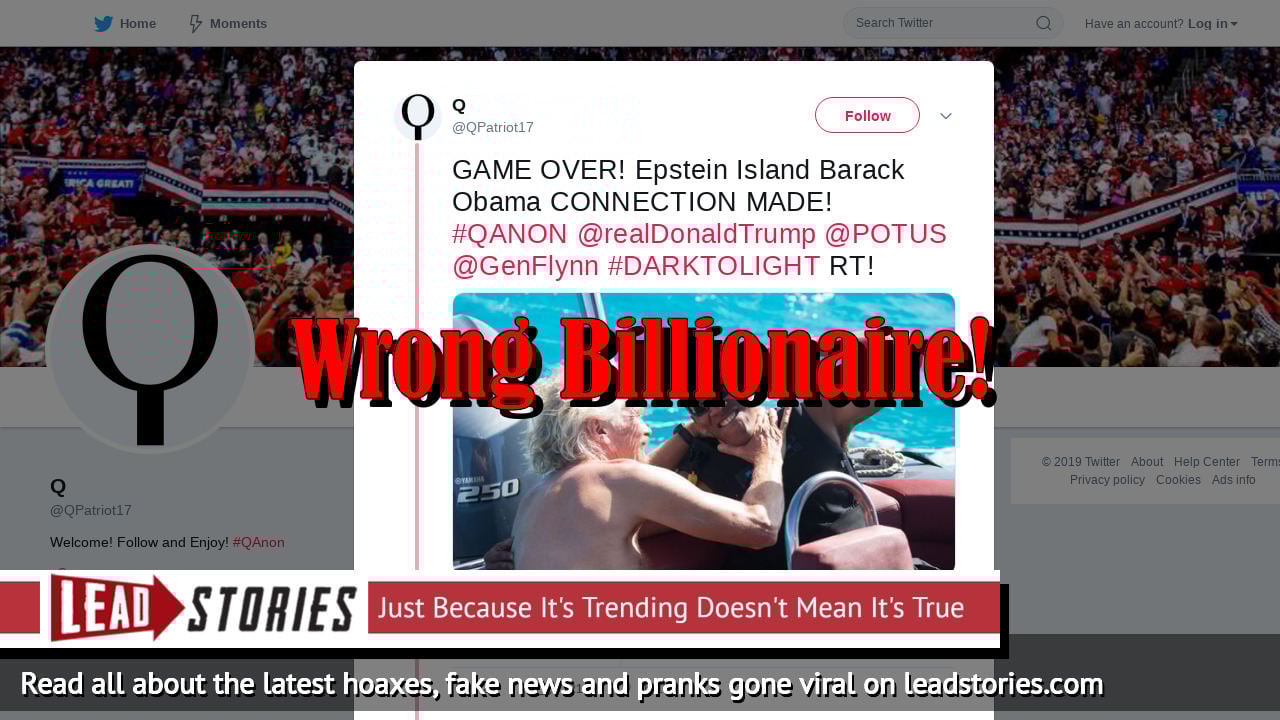 What Does Rt Mean >> Fake News: Epstein Island Barack Obama Connnection NOT ... What Does Rt Mean >> Fake News: Epstein Island Barack Obama Connnection NOT ...
