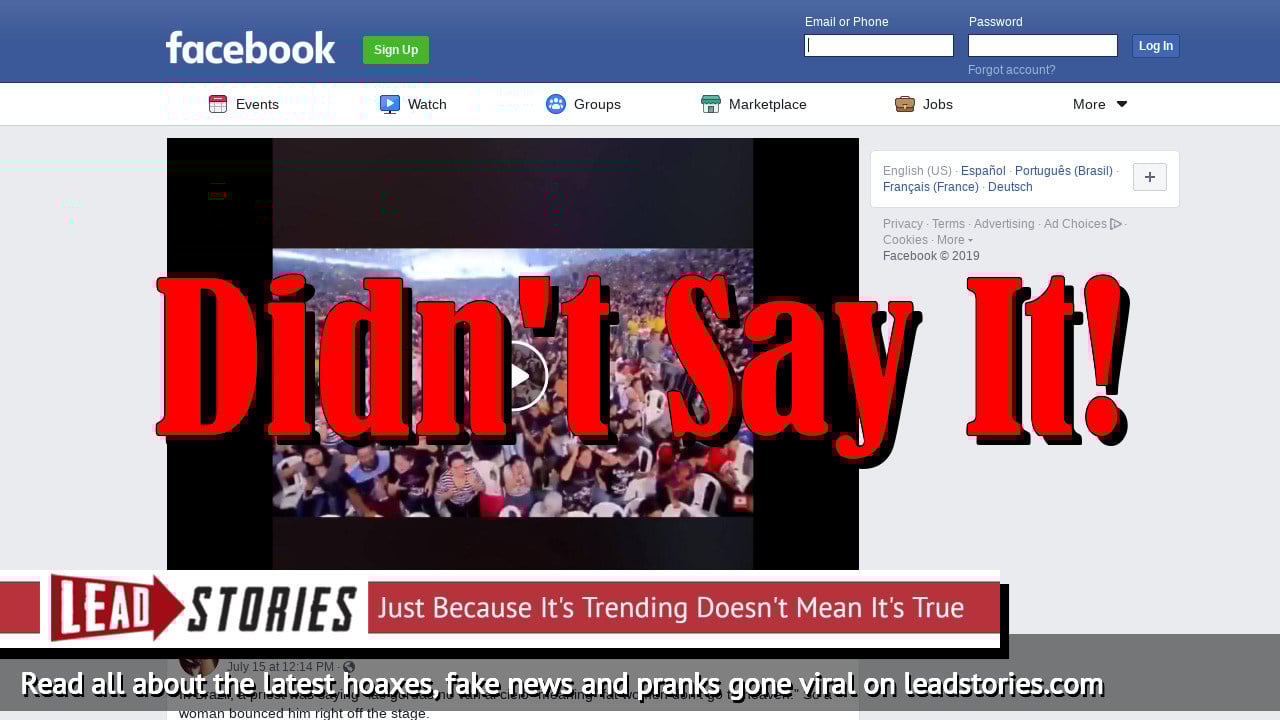 Screenshot of https://www.facebook.com/DailyDouche26/videos/1324168557751015/