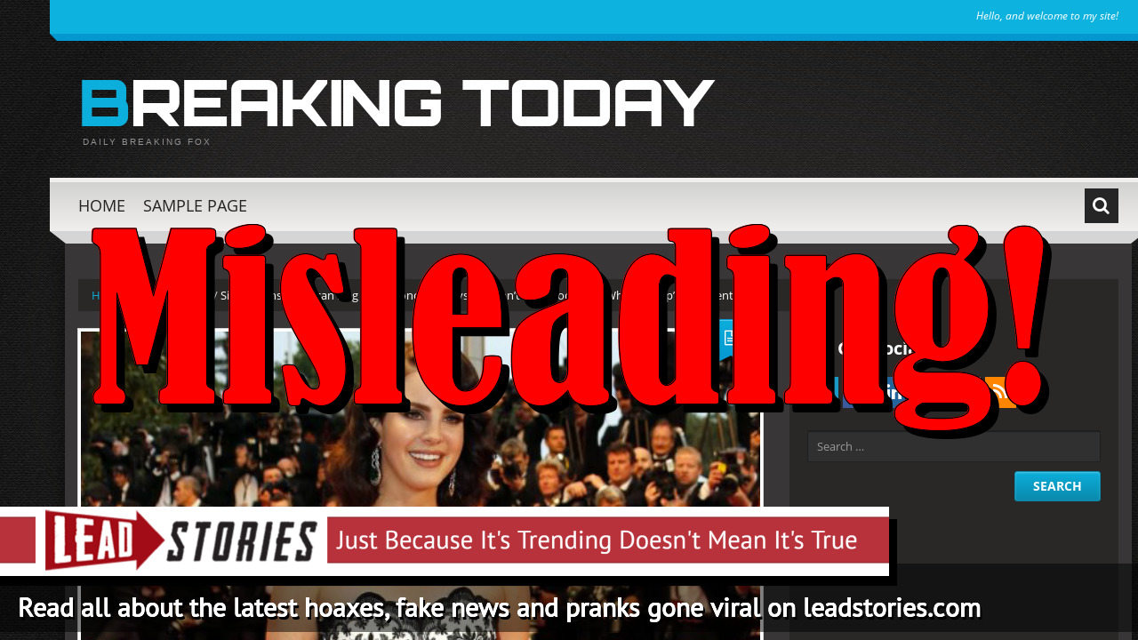 Fake News: Singer Did NOT Ban American Flag From Concerts Did NOT Say