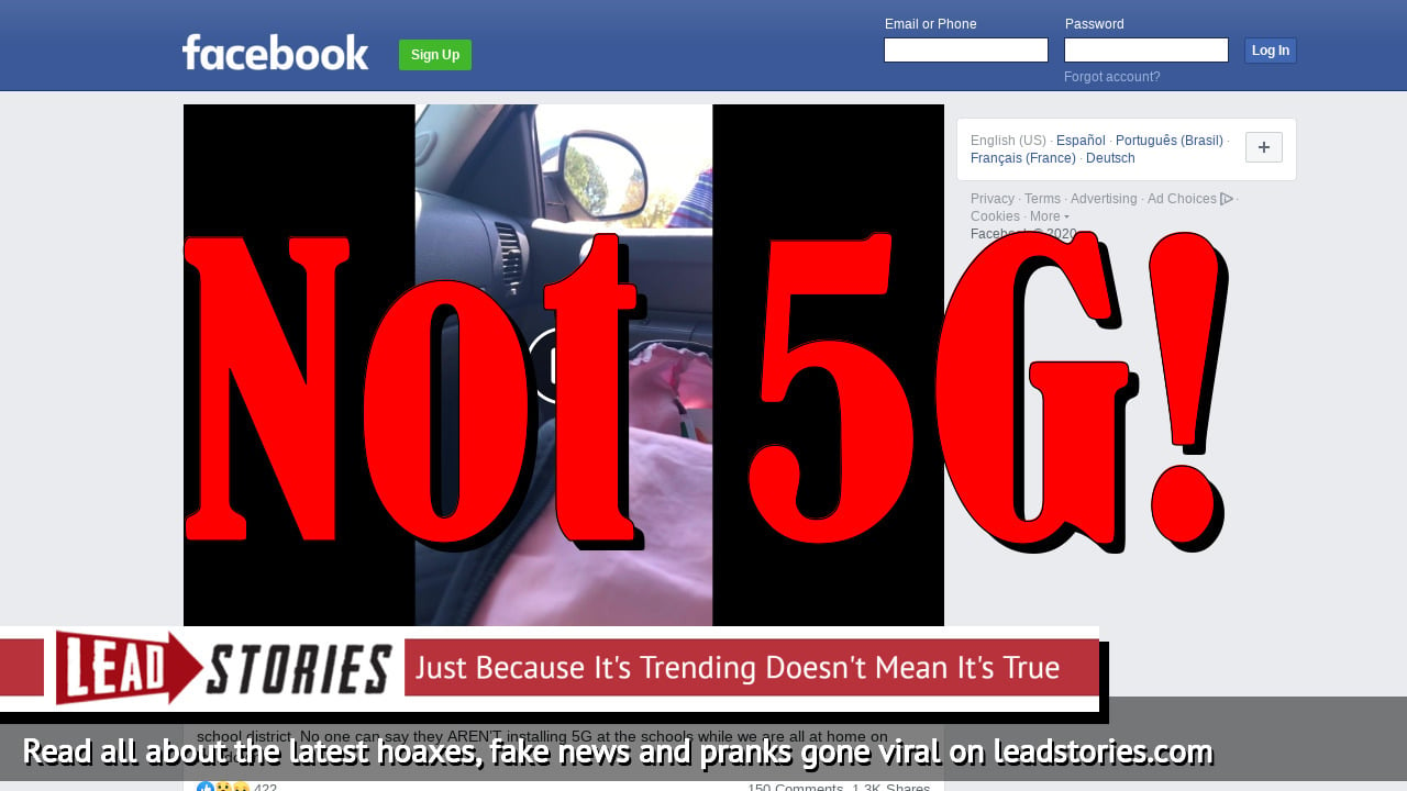 Fact Check: Video Does NOT Show 5G Installation At Texas School