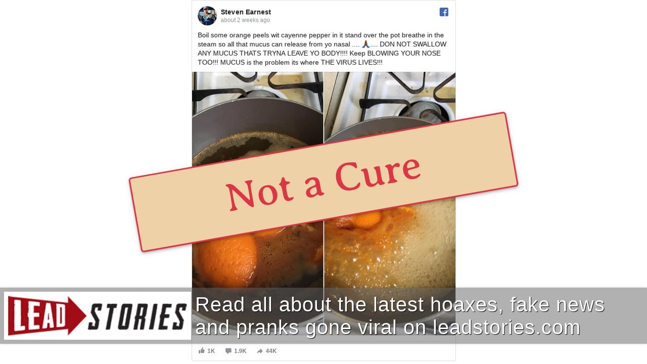Fact Check Boiled Orange Peels With Cayenne Pepper Are NOT Effective