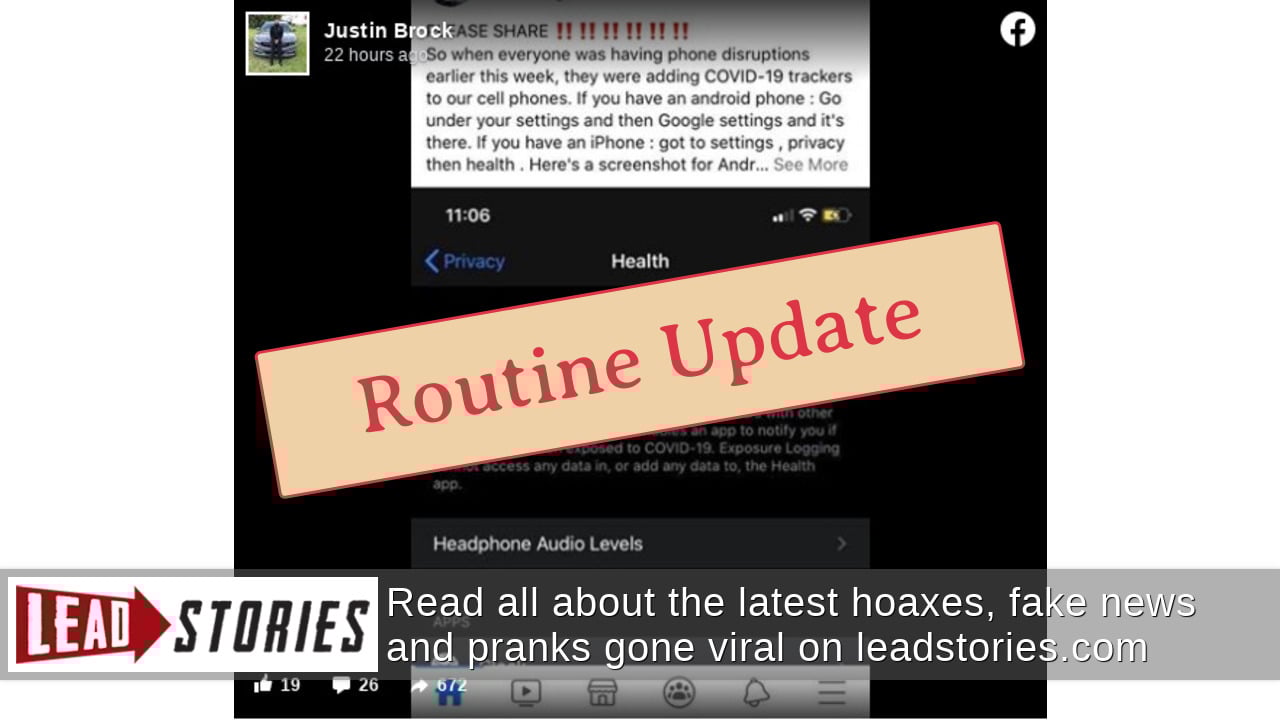 Fact Check: COVID-19 Trackers NOT Installed On Phones Without Public's