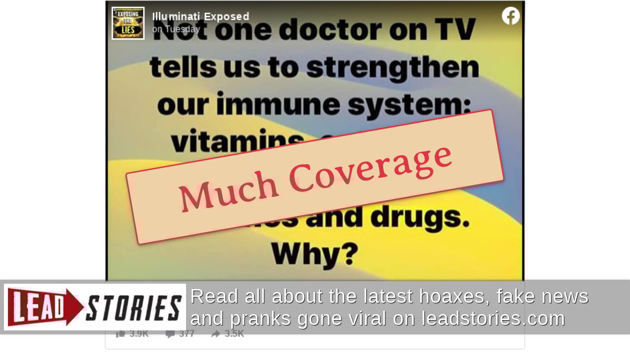 Fact Check Doctors On TV DO Vitamins and Sunlight For People