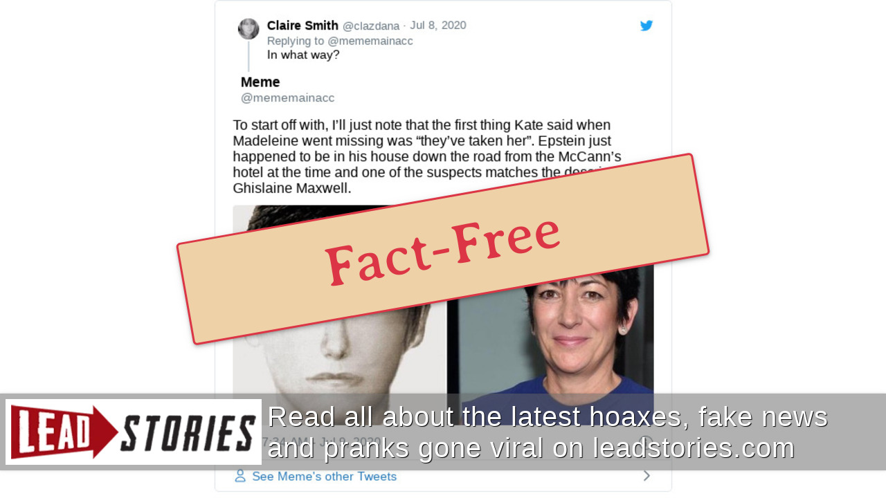 Fact Check Jeffrey Epstein And Ghislaine Maxwell Were Not Known To Be Staying Down The Road