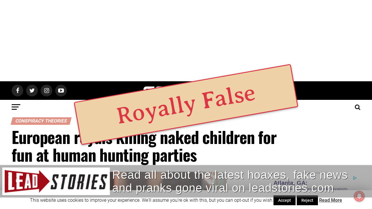 European royals Killing Naked Children For Fun At Human 