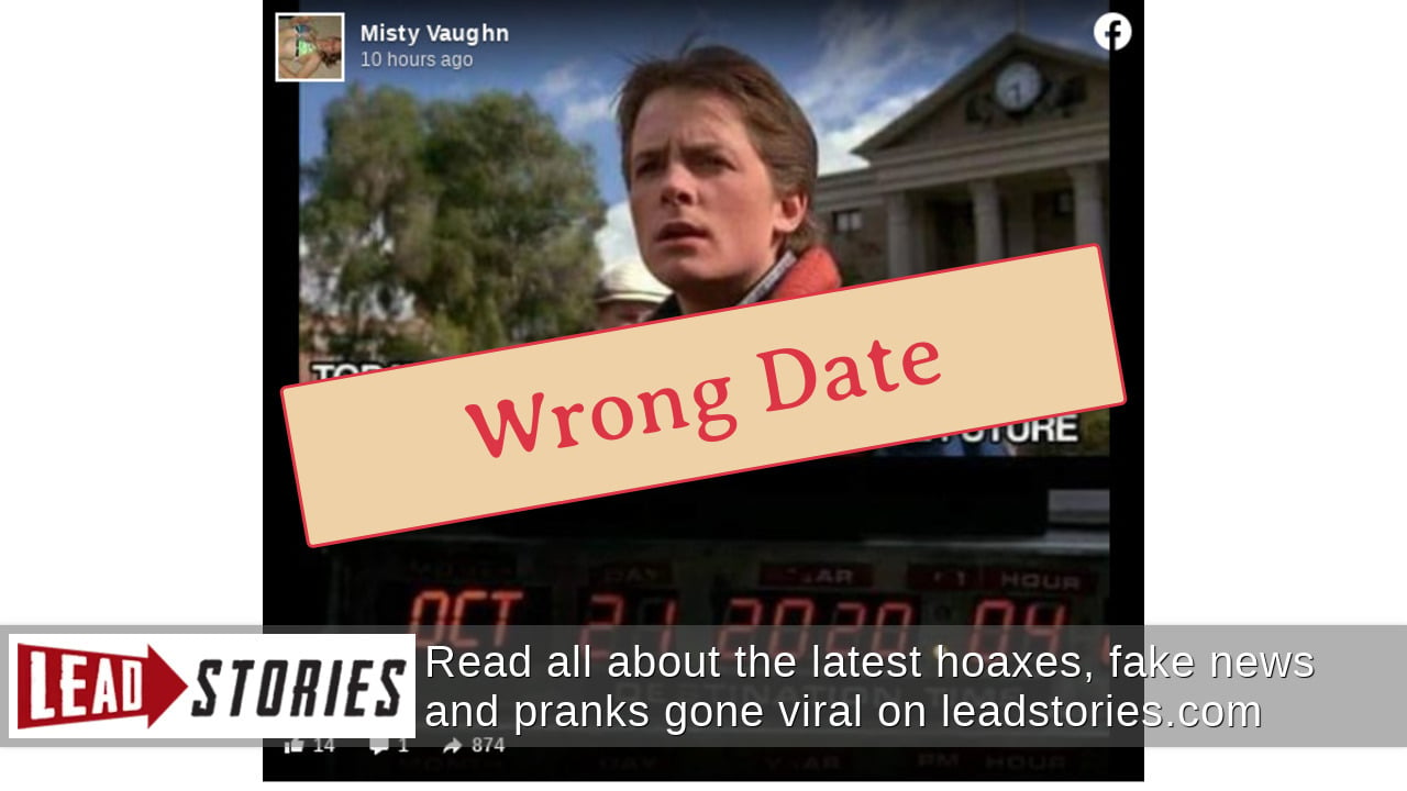 Fact Check 'Today' Is NOT The Day That Marty McFly Arrives When He