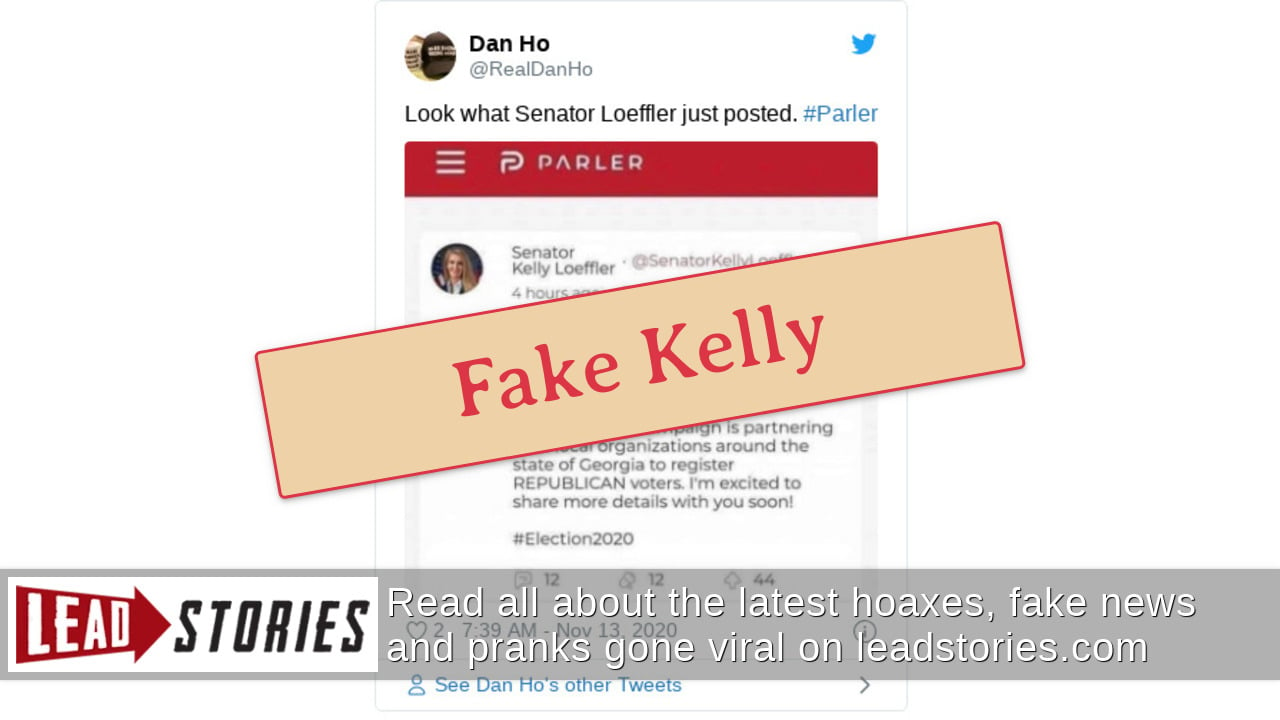 Fact Check: Sen. Loeffler Did NOT Post On Parler That Stacey Abrams Can't Be Allowed To …