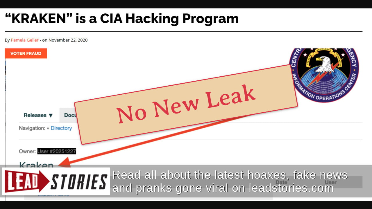 Fact Check: WikiLeaks Did NOT Dump Documents Revealing CIA Base In ...