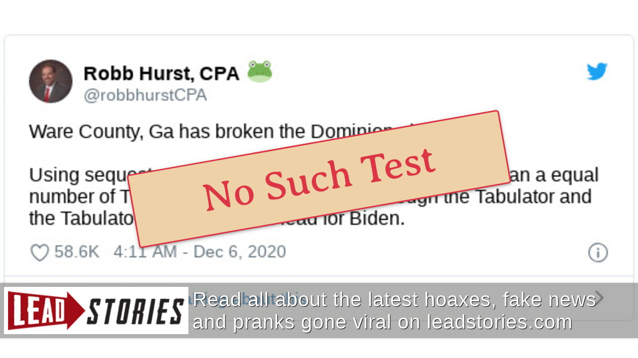 Fact Check: Dominion Voting Machine Algorithm Was NOT 'Broken' By Test ...