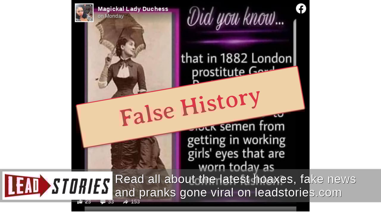 Fact Check False Eyelashes Were NOT Invented By A Prostitute Named
