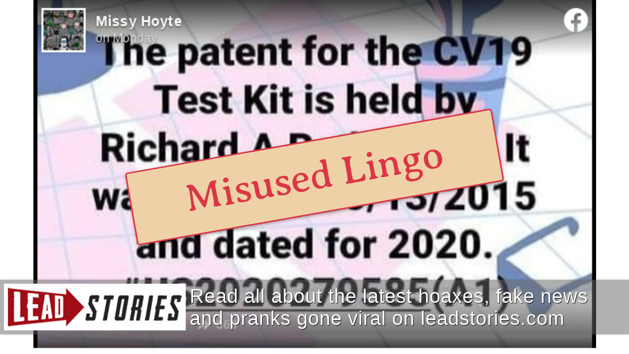 Fact Check Richard A Rothschild Did NOT Patent A COVID19 Test Kit In
