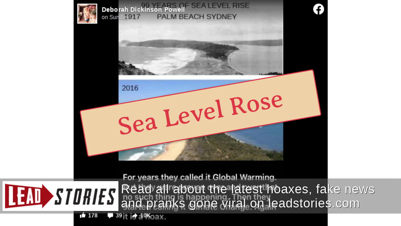 Fact Check: Historic Photos Of Sydney&#039;s Palm Beach Do NOT Prove Climate Change Is &#039;Hoax&#039; | Lead