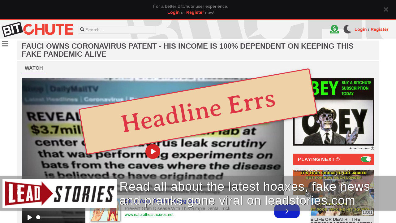 Fact Check: This Video Does NOT Make The Claims Made In BitChute