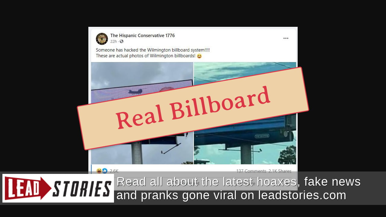 Fact Check: A Digital Billboard In Wilmington, NC, Was NOT Hacked To ...