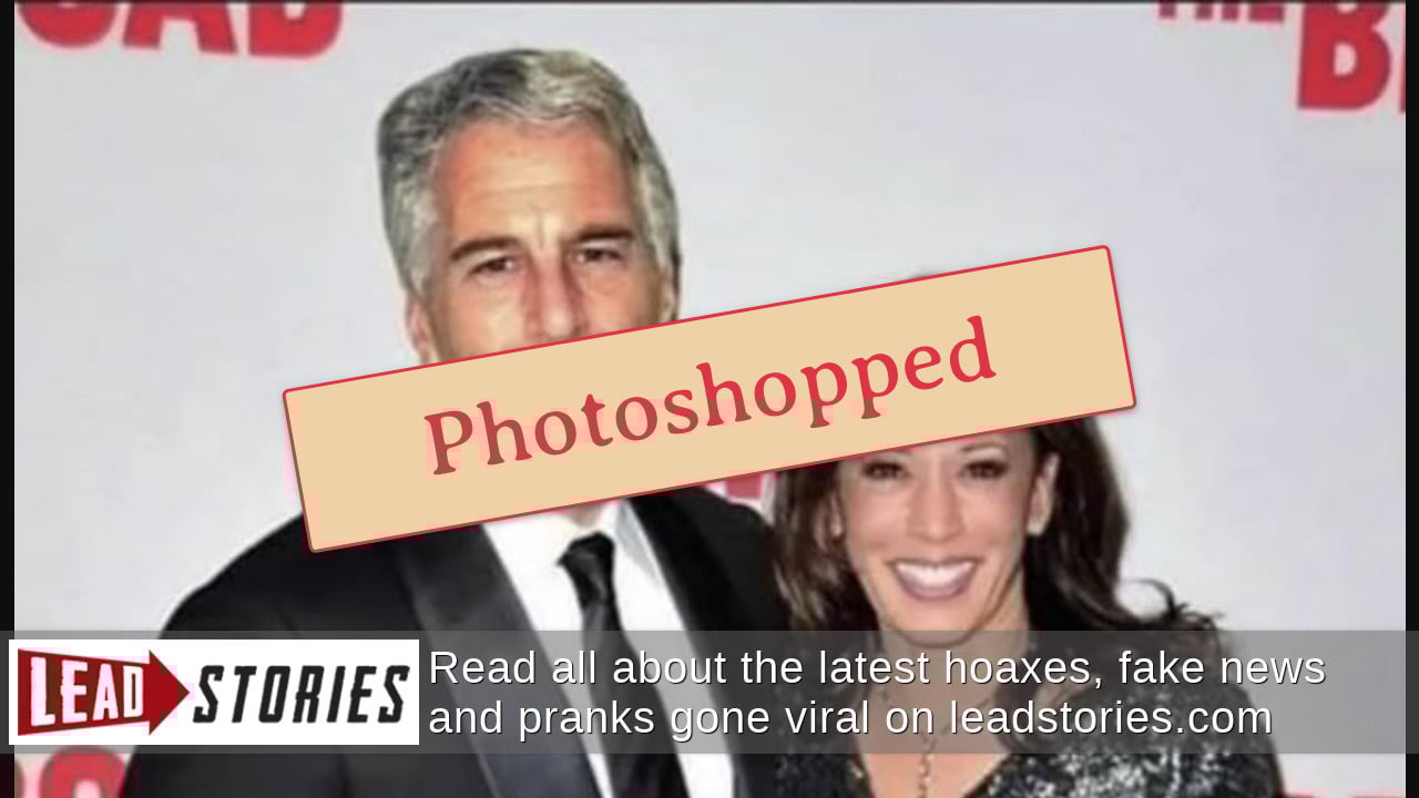 Fact Check: Image Of Kamala Harris and Jeffrey Epstein Is NOT Real