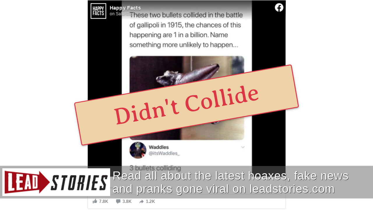 Fact Check: Viral Image Does NOT Show Two Bullets That 'Collided ...