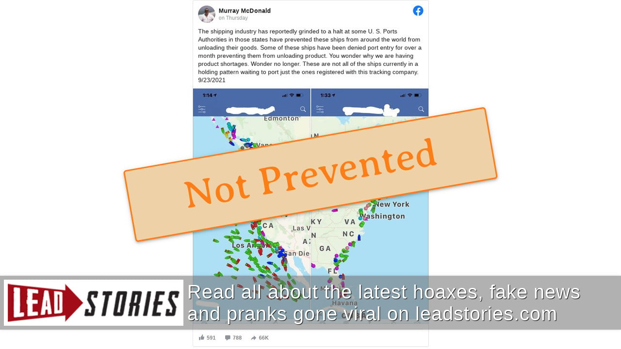 Fact Check U S States Are NOT Preventing Cargo Ships From Unloading 