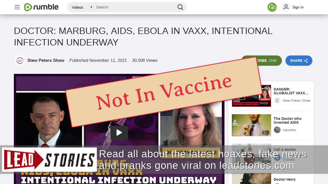 Fact Check: Doctor Does NOT Show Marburg, Ebola In Vaccines To Induce ...