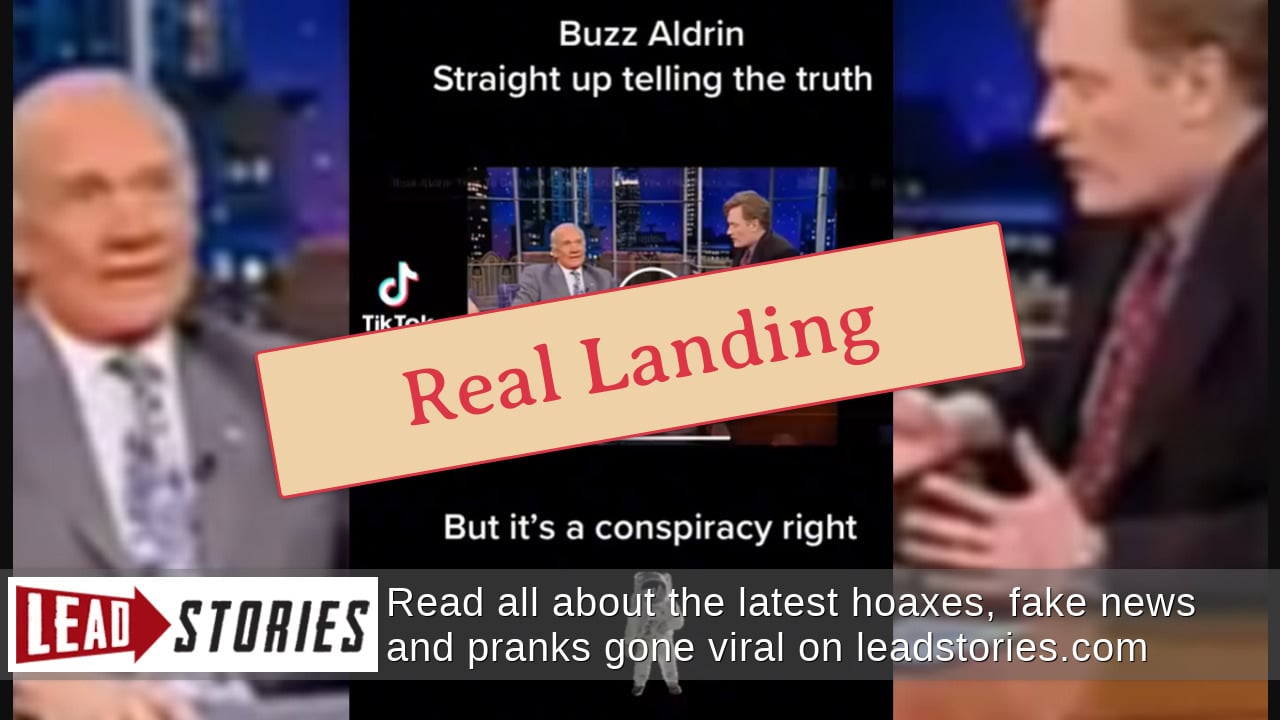 Fact Check: Buzz Aldrin Did NOT Say The Moon Landing Was Faked | Lead