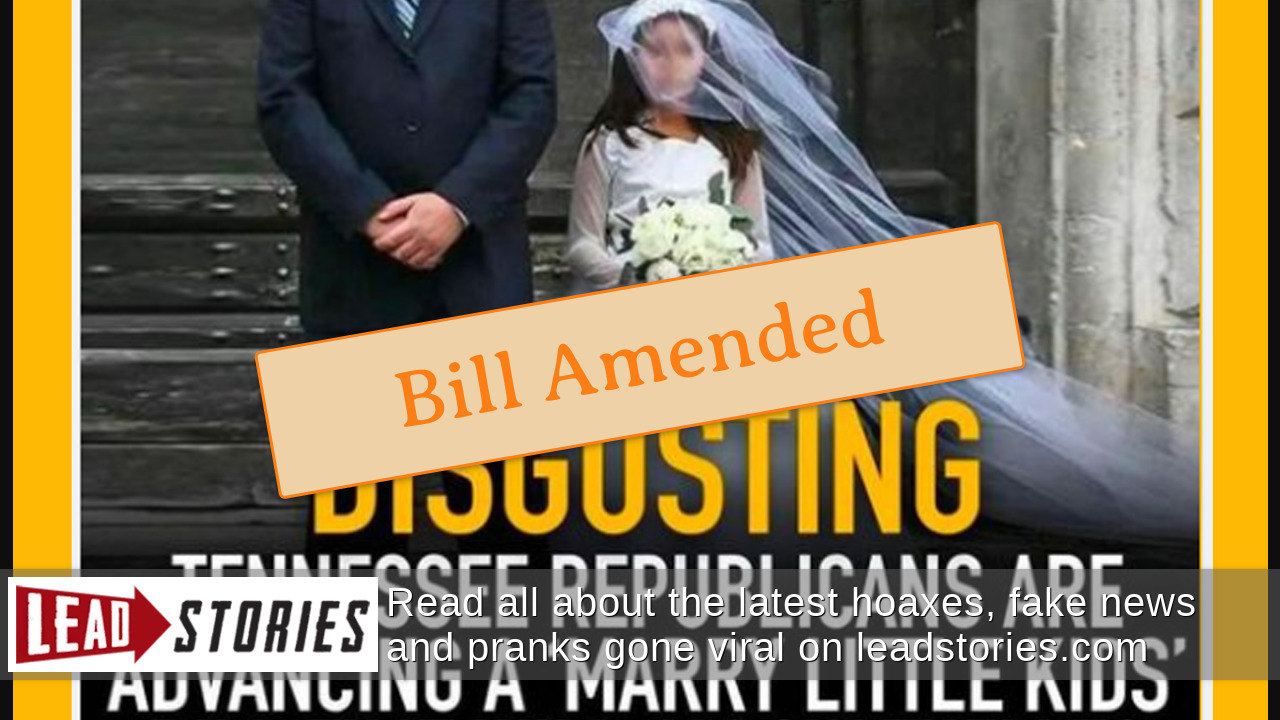 Fact Check Tennessee CommonLaw Marriage Bill HAS Been Amended To