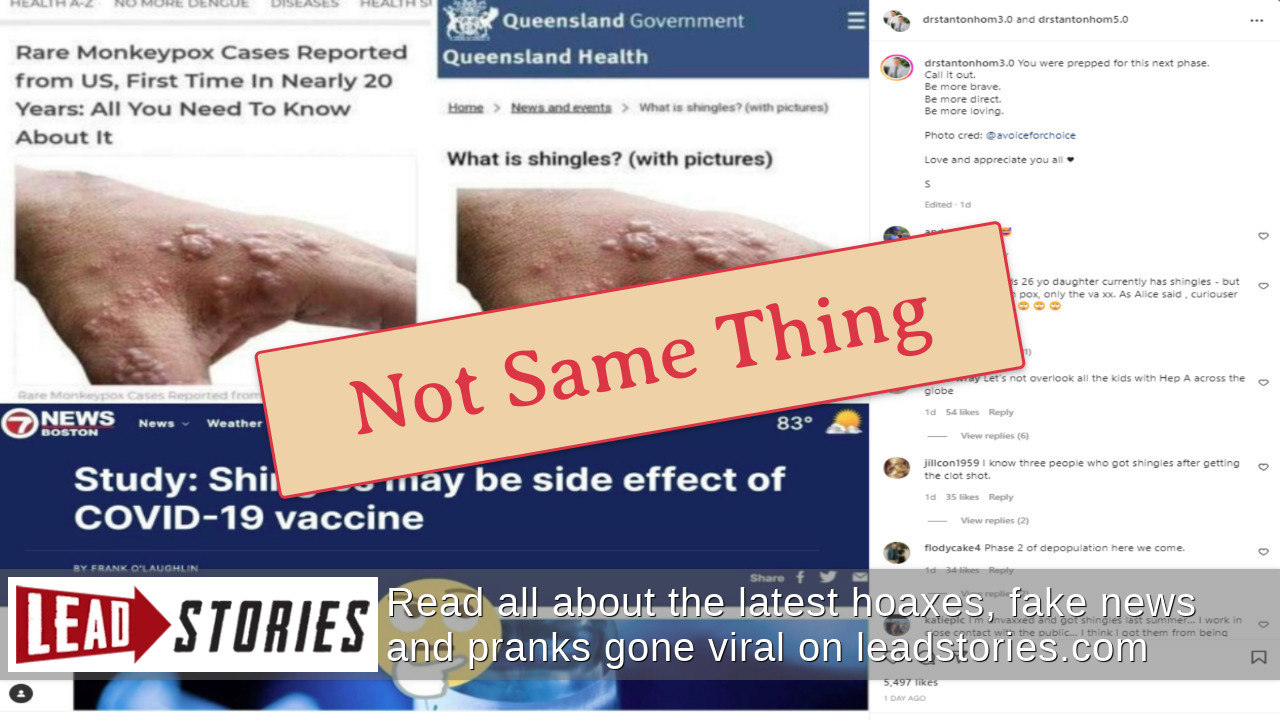 Fact Check: NO Evidence COVID-19 Vaccines Cause Monkeypox, Shingles ...