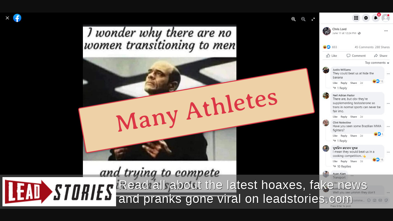 Fact Check It's NOT True That No Athletes Assigned Female At Birth