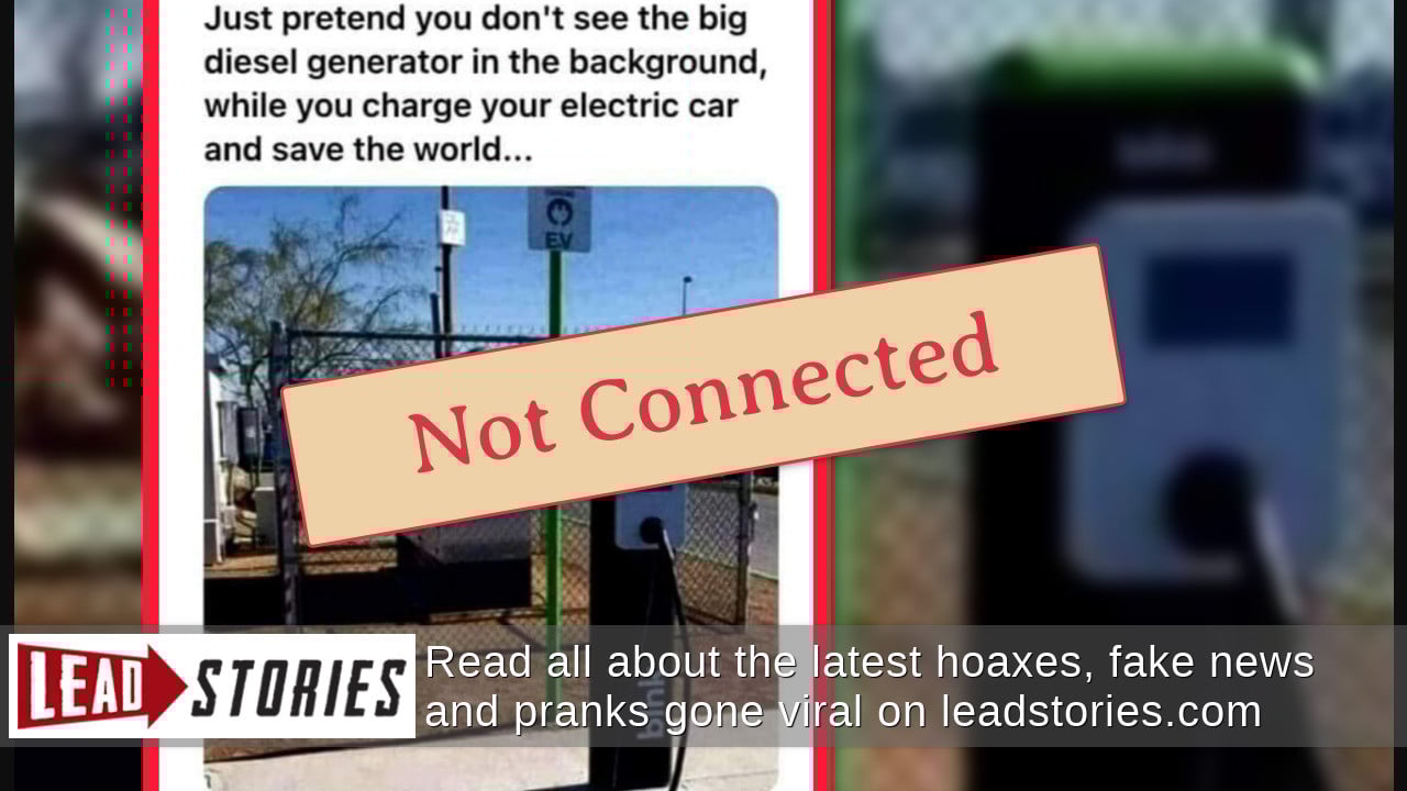 Fact Check Diesel Generator At El Paso Airport Is NOT Powering EV Charging Station Lead Stories