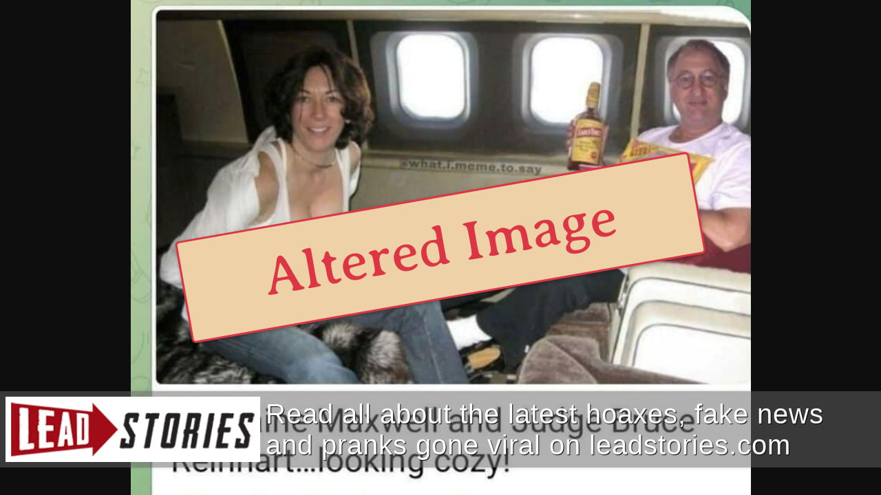 Fact Check Photo Is Not Real That Shows Ghislaine Maxwell Partying With Judge Who Approved Mar