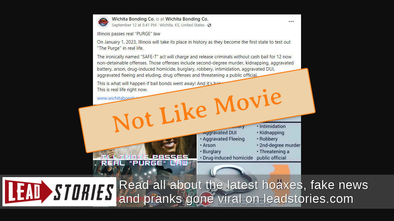 Fact Check Illinois Did NOT Pass A Real 'Purge' Law Judge Makes