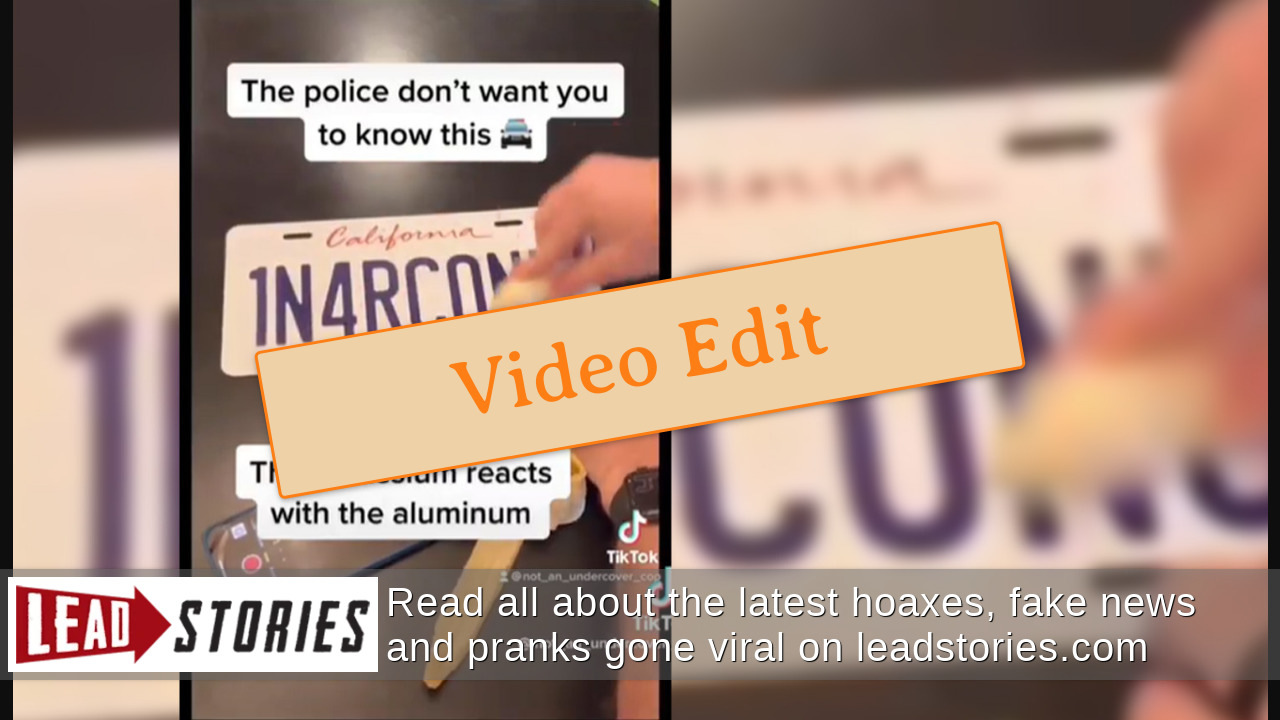 Fact Check Rubbing A Banana On License Plate Does NOT Render Plate