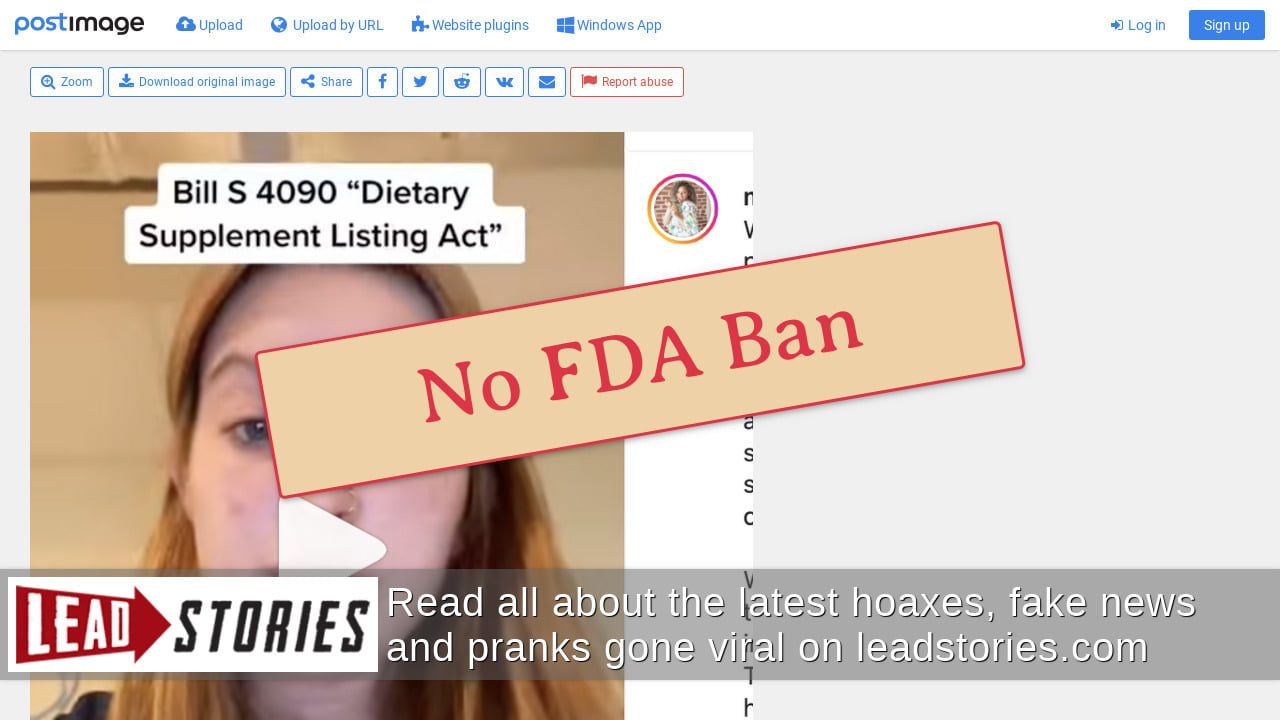 Fact Check Dietary Supplement Measure Would NOT Ban ALL NonFDA