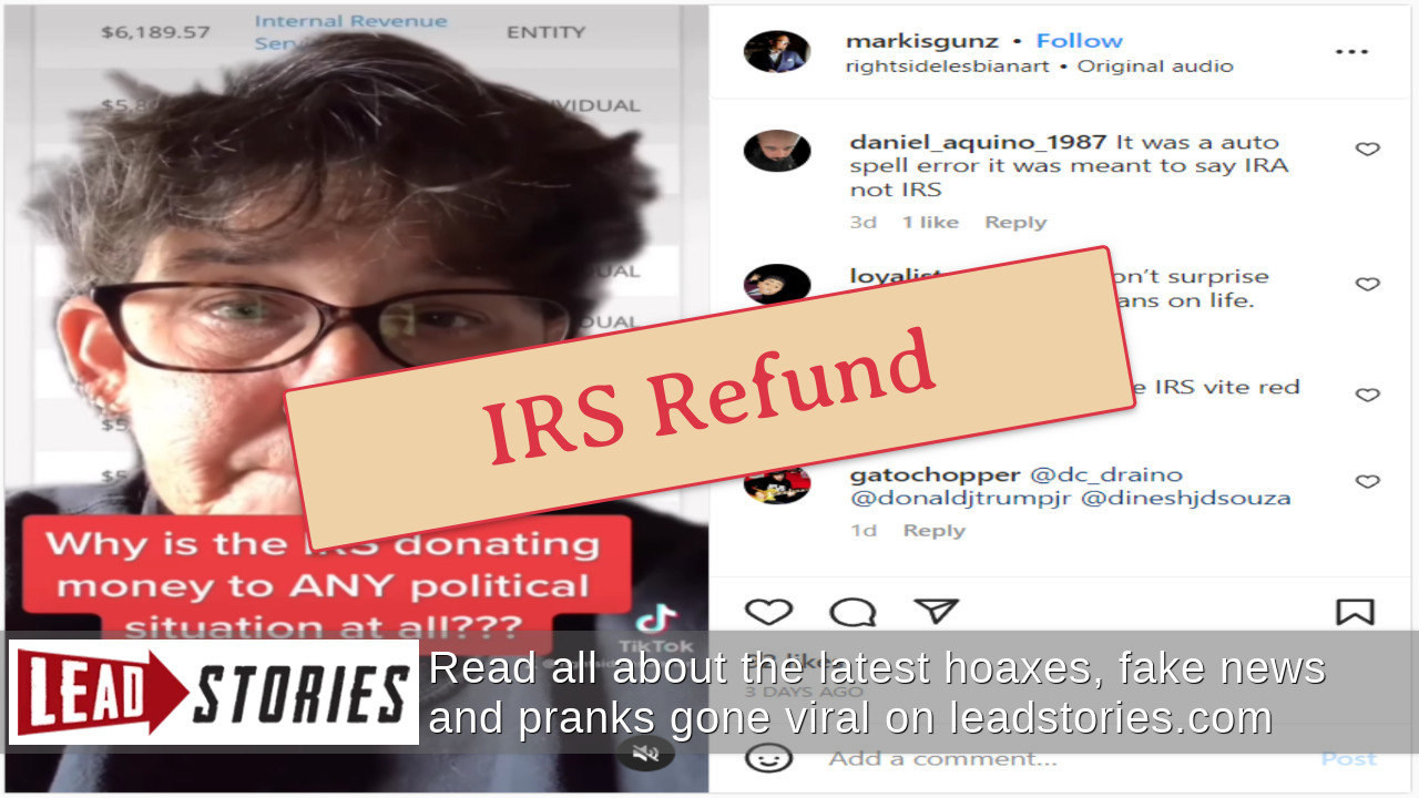 Fact Check IRS Did NOT Donate To Katie Hobbs Campaign Government