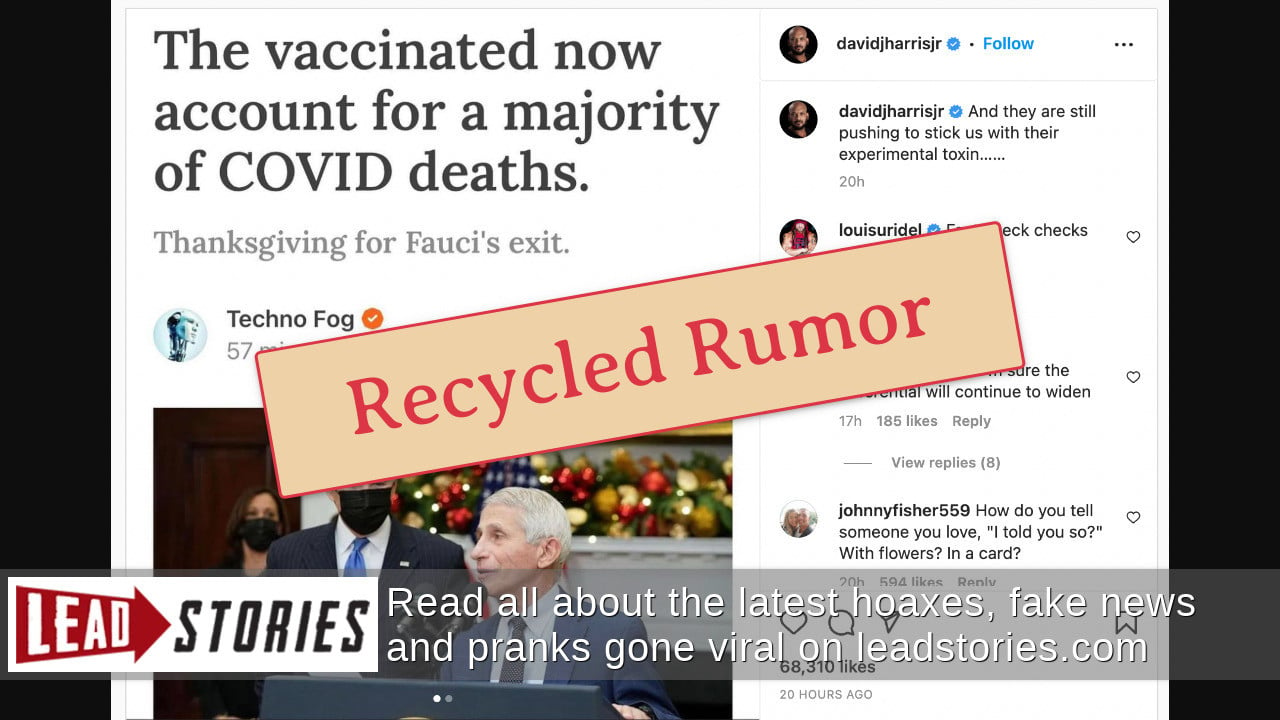 Fact Check New COVID Death Data Does NOT Prove Vaccines Are   Caption 3480920 