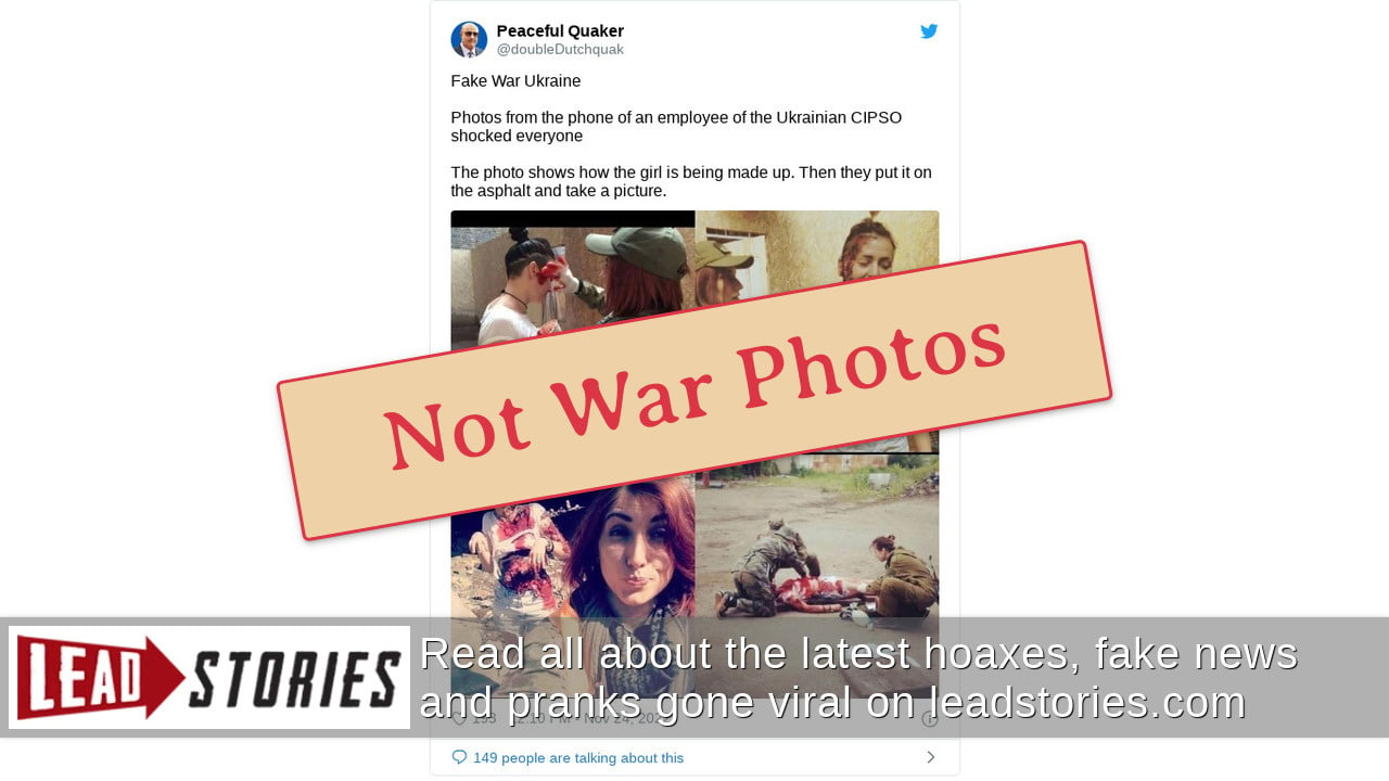 Fact Check: These Are NOT Staged Photos Used For Ukrainian Propaganda -- They Document First Aid Training In 2016 | Lead Stories