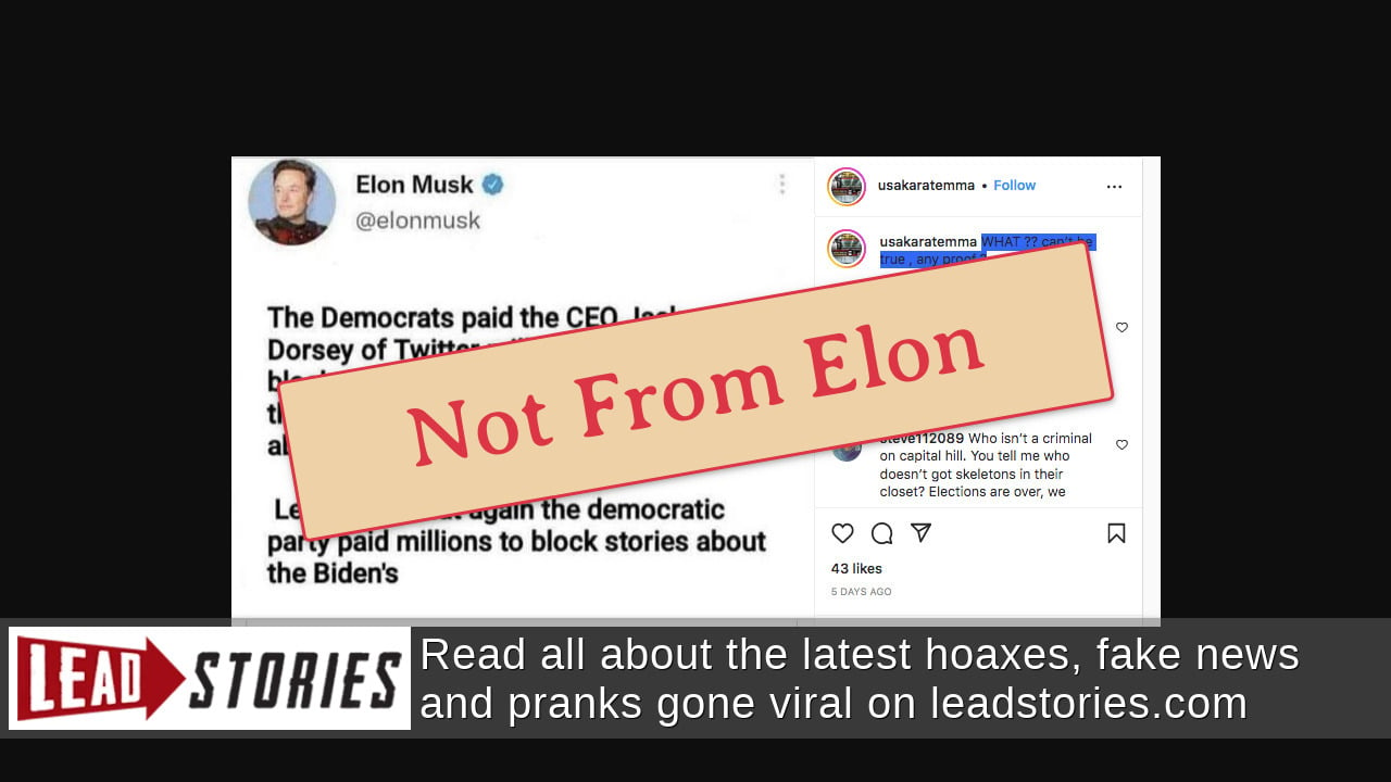 Fact Check Elon Musk Did Not Say Ex Twitter Ceo Took Millions In