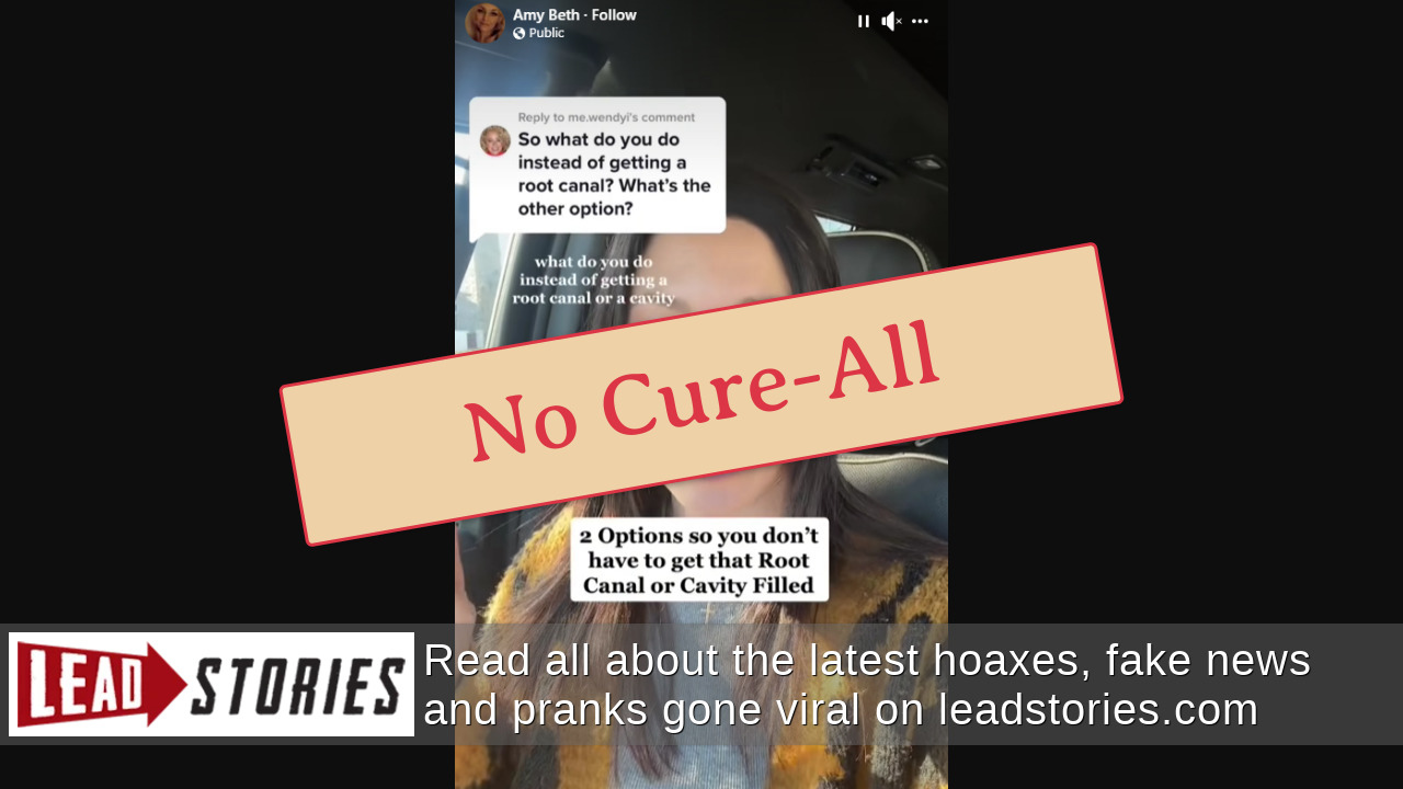 Fact Check Oil Pulling Is NOT Remedy For Root Canal Infections