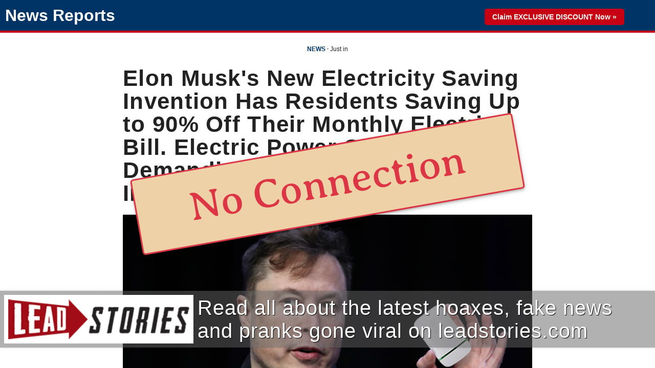 Fact Check Elon Musk Did NOT Invent EnergySaving Device That Will Cut