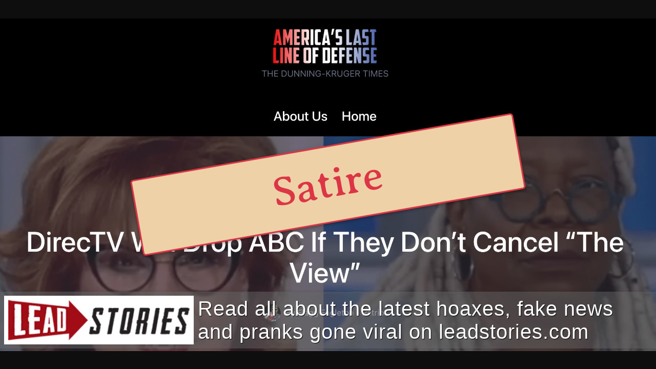 Fact Check DirecTV Did NOT Announce It 'Will Drop ABC, If They Don't